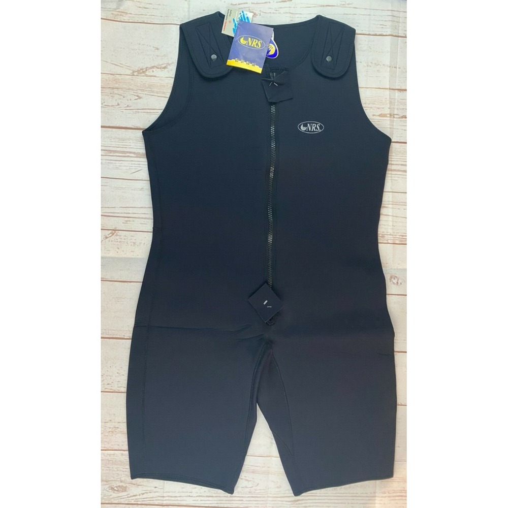 NRS Neoprene Sleeveless Surfing   Snorkeling Wetsuit One Piece Outfit Black  NWT